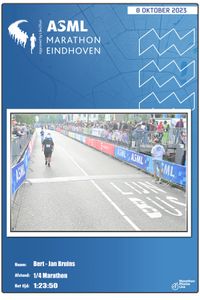 Kwart Marathon Eindhoven finish 3