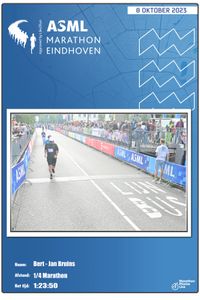 Kwart Marathon Eindhoven finish 4