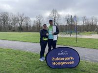 Bert Jan en Jennie bij Parkrun Zuiderpark Hoogeveen